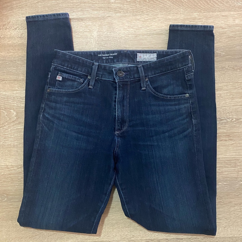 AG Adriano Goldschmied Denim- High Rise Skinny Jeans - Farrah Skinny Size 26R